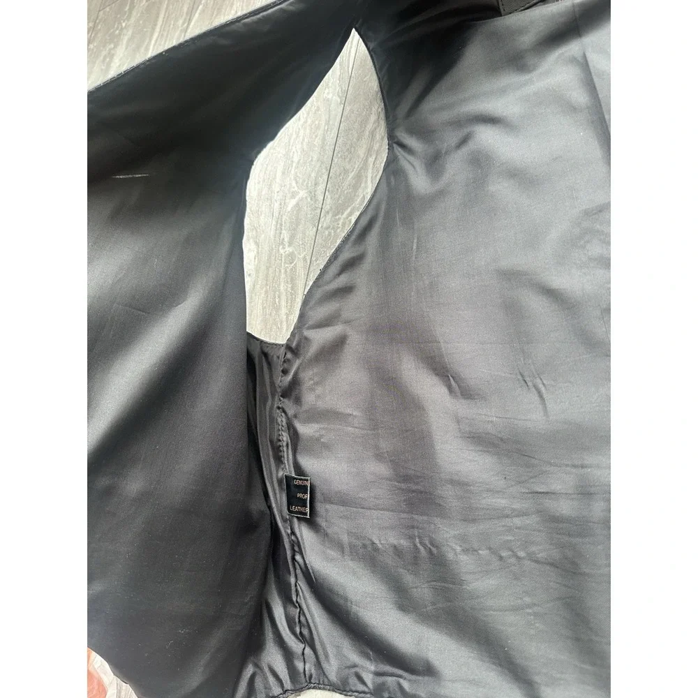 Phase 2 Men's Brown Genuine Leather Western-Style‎ Vest Size L